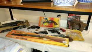 A good collection of childs toy guns including boxed