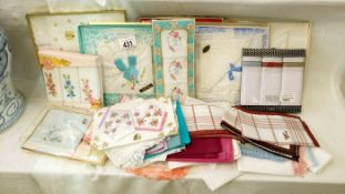 A quantity of handkerchiefs etc