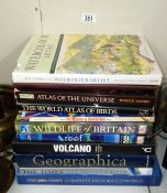 A good collection of hard back books including atlases