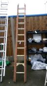 A wooden ladder