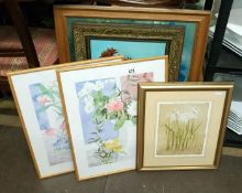 A quantity of framed & glazed pictures