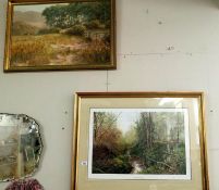 2 gilt framed pictures