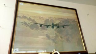 A framed & glazed aircraft print