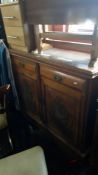 An old 2 drawer/2 door sideboard