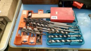 A quantity of drill bits