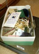 A box of assorted costume jewellery