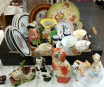 A good lot of china, some early including Toby jugs