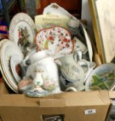 A quantity of mixed china including Doulton & Coalport etc.