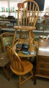 A kitchen table & 4 chairs