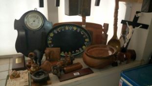A good selection of wooden items