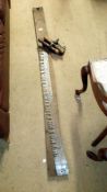 A rare double handled tree saw & chain 2 man saw