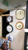 A collection of clocks