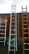 An aluminium ladder