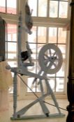A painted spinning wheel