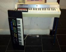 An organ & a keyboard