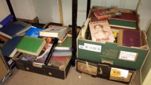 4 boxes of assorted books