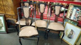 4 vintage dining chairs