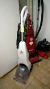 A Bissell carpet cleaner