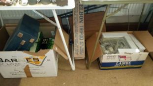 2 boxes of camera & slide projector equipment