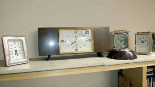 A Serpentine barometer & 4 clocks