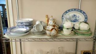 3 tea sets & a quantity of blue & white teaware