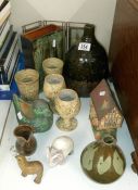 A selection of pottery etc.