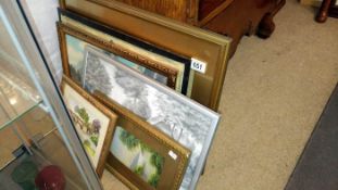 A quantity of framed & glazed pictures