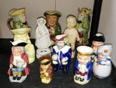 A quantity of Toby jugs etc.