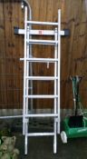 An adjustable ladder