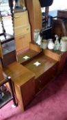 A 1950's dressing table with mirror