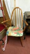 An ercol style kitchen chair