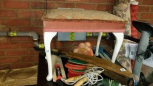 A dressing table stool