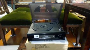 A Steepletone 3 speed turntable