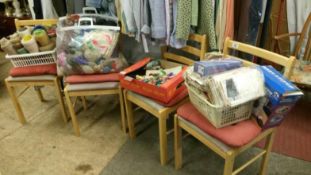 A quantity of wool, sewing & knitting items