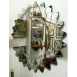 A decorative wall mirror