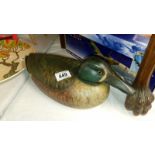 A New Zealand Steve Gibbs wooden decoy duck