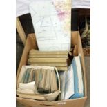 A box of aviation ephemera including aircraft recognition cards,