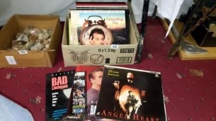 A quantity of laser disc films including Terminator,