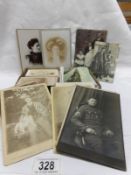 A quantity of mainly Wisbech postcards etc and a quantity of black and white and sepia photographs