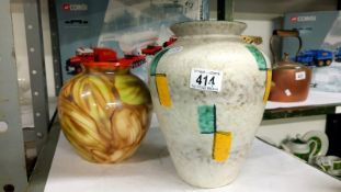 A floral Royal Art pottery,