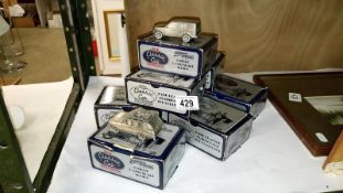 8 Marque models classic car collection pewter land rover,