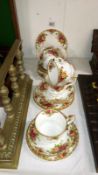 18 pieces of Royal Albert Old Country roses tea ware