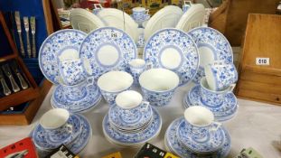 A Royal Crown Derby tea set of approximately 45 pieces