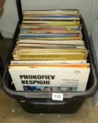 A quantity of LP records including classical