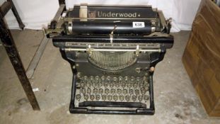 An early 20th century Underwood typewriter