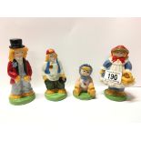 4 Wade Straw Family figurines