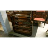 A mahogany book case