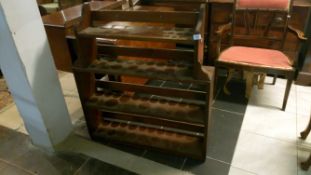 A mahogany book case