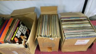 3 boxes of various LP records