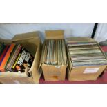 3 boxes of various LP records